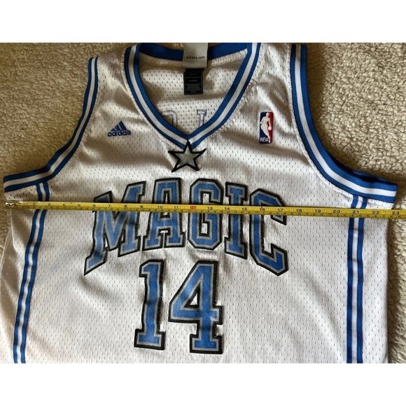 ADIDAS ORLANDO MAGIC Jameer Nelson NBA Basketball Jersey Sz M Vintage RARE - Picture 8 of 9